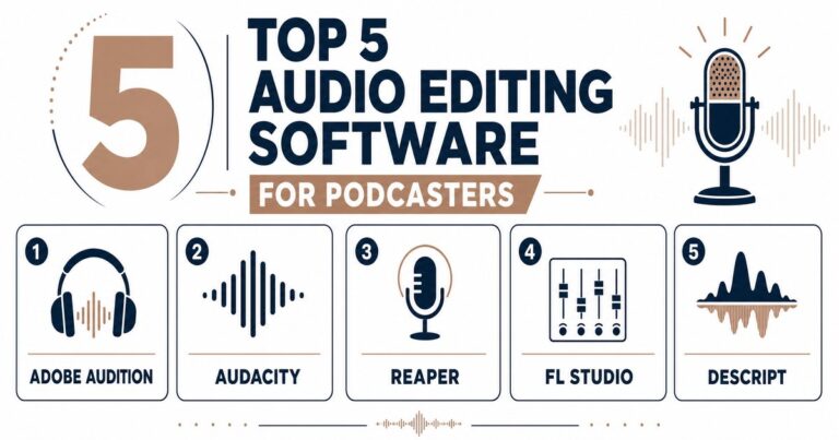 Top 5 Audio Editing Software for Podcasters