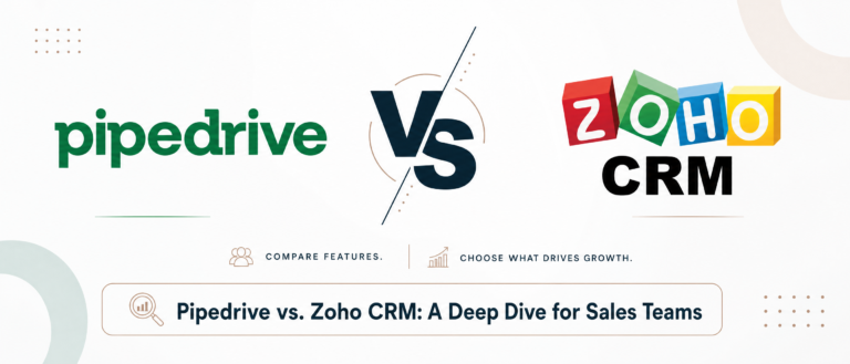 Pipedrive vs. Zoho CRM: A Deep Dive for Sales Teams