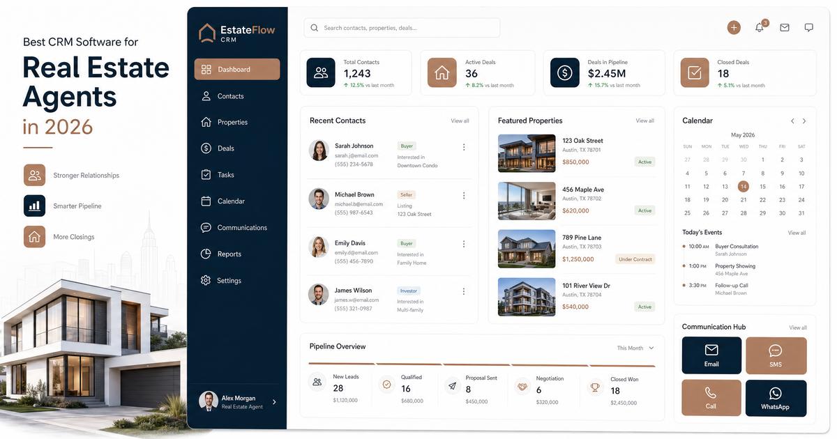 Best CRM Software for Real Estate Agents in 2026