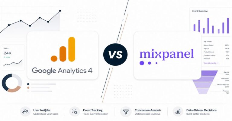 Google Analytics 4 vs. Mixpanel: Product Analytics Compared