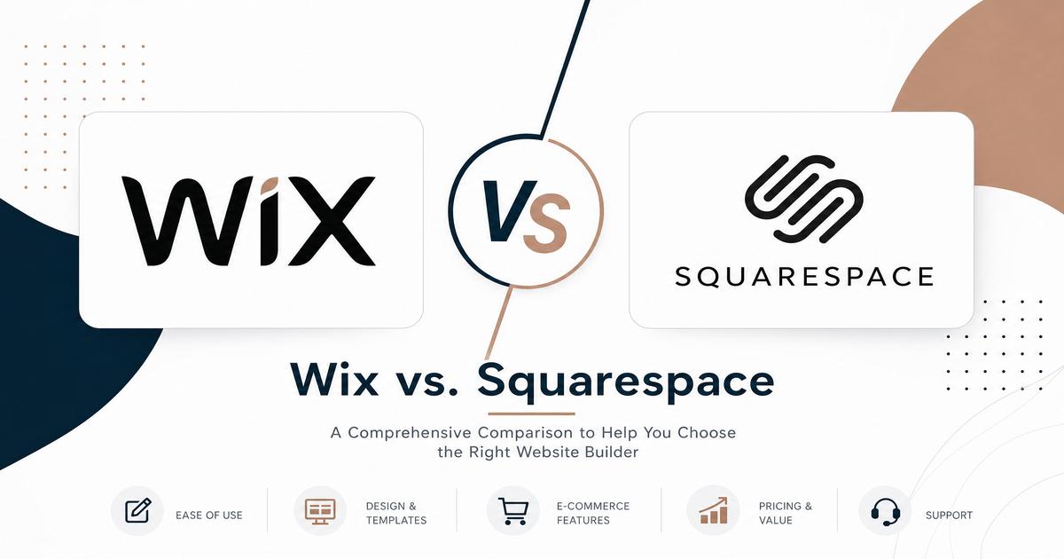 Wix vs. Squarespace: Website Builders for SaaS Landing Pages