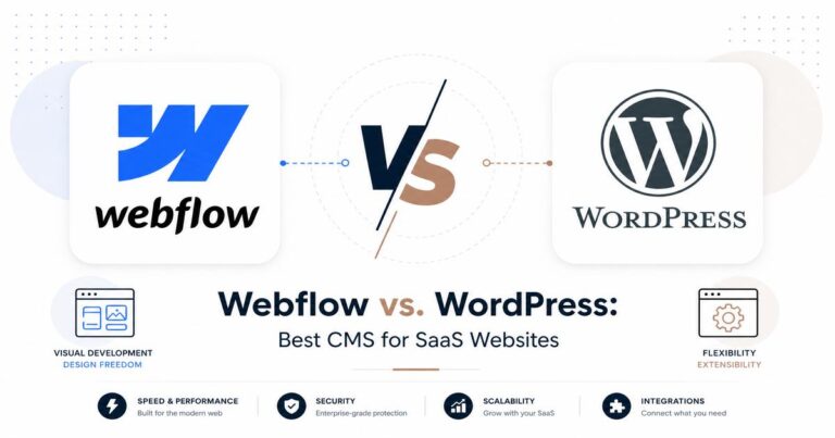 Webflow vs. WordPress: Best CMS for SaaS Websites